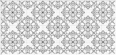 the pattern is drawn on graph paper and it looks like they are made from squares