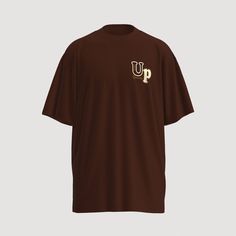 100% Cotton Overdized fit Round neck UPOWERLION signature on the back Branding on the chest Super heavyweight 300gsm Brown Crew Neck Top In Athleisure Style, Brown Crew Neck Top For College, Classic Relaxed Fit Tops For College, Classic Sports Tops With Letter Print, Brown Crew Neck Athleisure Top, Brown Athleisure Crew Neck Top, Classic Oversized Brown Tops, Oversized Letter Print T-shirt For Streetwear, Streetwear Relaxed Fit T-shirt With Logo Lettering