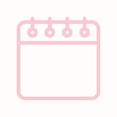 a pink calendar with five pins on it