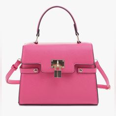 Cute Purse, Solid Color Small Satchel, Crossbody Fashion Shoulder Bag Condition: Brand New Color: Pink Size: 9.25"(W) X 4"(D) X 7.5"(H) Top Handles With 4.5" Drop & Long Adjustable Crossbody Shoulder Strap With 26" (Max) Drop Material: Faux Saffiano Leather & Gold Tone Hardware With Magnetic Closure Details Please Visit Http://Luxurysaver.Square.Site Pink Box Bag With Top Carry Handle For Office, Pink Box Bag With Detachable Strap For Office, Spring Box Bag With Detachable Strap, Pink Office Box Bag With Top Carry Handle, Pink Office Box Bag With Detachable Strap, Pink Box Bag For Evening, Gold-tone Hardware Satchel Box Bag, Pink Double Handle Box Bag For Office, Formal Pink Bag With Hasp Closure