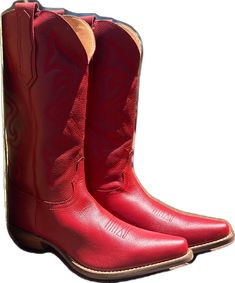 Classic Red Snip Toe Boots, Classic Red Boots For Rodeo, Red Fitted Boots For Rodeo, Fitted Red Boots For Rodeo, Casual Red Snip Toe Boots, Homeward Bound, Red Boots, Smooth Leather, Leather Boots