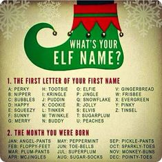 an elf's name is on the back of a christmas stocking