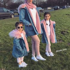 Twin Outfits Boy And Girl, Hijabi Inspiration, Mother Daughter Dress