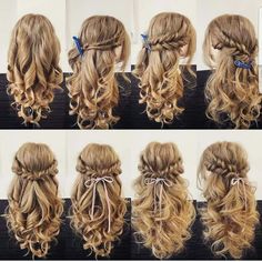 Hair Arrange, Lace Hair, Different Hairstyles, Crazy Hair, Prom Hair, Diy Hairstyles, Hair Tutorial