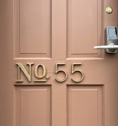 a door with the number 55 on it