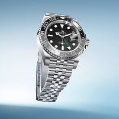 Introducing the new @Rolex GMT-Master II in Oystersteel with a Cerachrom bezel insert in grey and black ceramic and Jubilee bracelet. Its black lacquer dial bears the inscription ‘GMT-Master II’ in green, echoing the color of the triangle-tipped 24-hour hand – an element that features strongly in the model’s design. 

#AlexandersJwlrs
#OfficialRolexJeweler
#Rolex #GMTMasterII #WatchesandWonders2024 Saratoga Springs Ny, Design Your Own Ring, Rolex Gmt Master Ii, Engagement Sets, Saratoga Springs, Black Lacquer, Bridal Bands