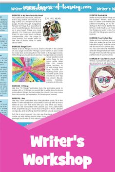 the writer's workshop manual for students to learn how to write and use it