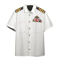 3D White Uniforms Of The Royal Navy Custom Hawaiian Aloha Shirt 1. Upgrade your wardrobe with this high-quality shirt. This painstakingly made item provides the ideal balance of comfort and design. It radiates classic elegance and is sufficiently versatile for both casual and business attire. This shirt is made from premium materials and is sure to leave an impact. This must-have addition to your wardrobe will make a big impression and draw attention. #navy #royal navy #Shirt #Bespoketshirt Front Office Uniform, Office Uniform, Front Office, Custom Shorts, Aloha Shirt, Royal Navy, Navy Shirt, Hawaii Shirt, Popular Style