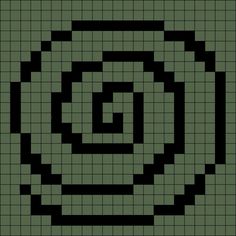 an image of a black and green background with squares in the shape of a spiral