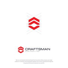 the logo for craftman consulting, which is designed to look like an abstract geometric design