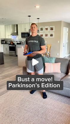 Dr. Chris McElderry | Neurologic Clinical Specialist on Instagram: "🤩 Here’s how I prescribe a Home Exercise Program!   🕺 Make it fun, make it meaningful and make it one that individuals will follow-through with!   🧠 It’s difficult for those with Parkinson’s to sustain motor output, particularly at a forced pace. The use of external cues to help initiate large amplitude steps are no stranger to PT’s in the rehab realm, however less of us use auditory cues (although sometimes they don’t work as it can lead to more interference and difficulty processing).   🎶 Try tapping into some automatic, fun movement patterns by putting on one’s favorite songs! I used Spotify and looked up 120 BPM, however you can find just about any speed and tailor it to each individual.   😄 You can add a TON of d Parkinson’s Exercise, Parkinson Exercises, Senior Exercises, Home Exercise, Bust A Move