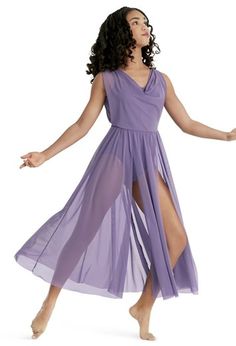 Contemporary Dance Wear, Contemporary Dance Dress, Lyrical Dance Costumes, Lyrical Costumes, Lyrical Dance, Mesh Maxi Dress