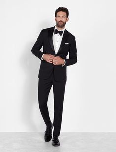 Groom Attire Black, Black Tux Wedding, Black Tie Optional Wedding, Wedding Suits Men Black, Peak Lapel Tuxedo, Best Wedding Suits, Dress Code Wedding, Suits Men