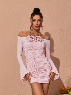 The Yara Off Shoulder Rose Ruched Mini Dress is the perfect addition to any wardrobe. Featuring an off-shoulder design with ruched detailing. this mini dress flatters your figure while giving you a look that is sure to stand out. The lightweight... Main Character Moment, Strapless Mini Dress, Dress Set, Beach Holiday, Summer 2023, Flower Dresses, Ootd Fashion, Dresses Xs