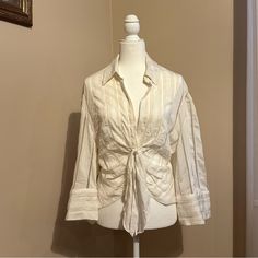 Nwt Questions? Leave A Comment Below! White Ruched Top For Day Out, White Ruched Blouse For Brunch, White Ruched Blouse For Spring, Ruched White Blouse For Spring, White Ruched Tops For Daywear, Elegant White Ruched Blouse, Chic White Ruched Blouse, Cream Zara Top For Brunch, Elegant Ruched Zara Top