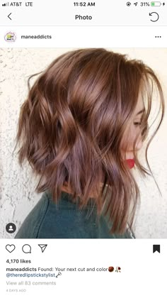 Copper Red Hair With Highlights, Bed Hair, Red Brown Hair, Penteado Cabelo Curto, Cool Hair Color, Hair Colours, Brown Hair Colors