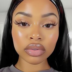 Bombshell Makeup Black Women, Rubi Rose Makeup, Makeup Looks Cat Eye, Cali Nicole, Black Barbie Makeup, Imvu Face Ideas, Jt Makeup, Karina Makeup, Imvu Heads