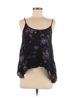 Brandy Melville Sleeveless Top Size: One Size Black Tops - used. 58% COTTON, 42% VISCOSE, Strapless, | Brandy Melville Sleeveless Top Black Strapless Tops - Used Black Floral Print Tank Top For Summer, Black Floral Print Tank Top, Black Floral Print Spaghetti Strap Tops, Casual Sleeveless Rayon Camisole, Spring Sleeveless Rayon Tank Top, Black Sleeveless Camisole For Spring, Floral Brandy Melville, Marvel Dr, Plunge Top