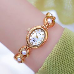 Elegant Pearl Jewelry, Modest Maxi Dress, Derby Outfits, Modest Maxi, Jewelry Watch, Buy Watches, Women's Watches, Gold Watch