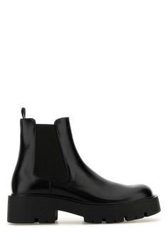 Black Leather Ankle Boots from Prada Prada Boots, Ankle Boots Men, Boots Uk, Black Leather Ankle Boots, Prada Crossbody Bag, Prada Shoes, Prada Men, Tory Burch Shoes, Black Ankle Boots