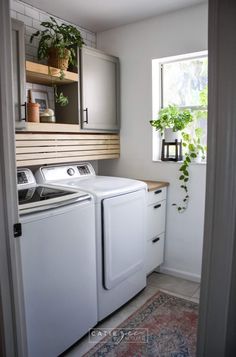 Discover 18 practical ways to design a laundry room that maximizes space and efficiency. From clever storage solutions to stylish decor tips, transform your laundry area into a functional and appealing space. Hide Laundry Room, Ranch Makeover, Landry Room, Grandma House, Hidden Laundry, Wash Room, Dream Laundry Room