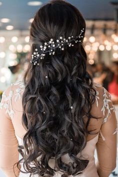 Hairstyles| Beautiful Hairstyles| Bridal Hairstyles Simple Bridal Hairstyle, Easy Party Hairstyles, Long Bridal Hair, Hairstyles Design, Bridal Hair Inspiration