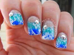 17 Creative Beach Inspired Nail Art Ideas Beach Nail Art Designs, Vacation Nails Beach, Beachy Nails, Natural Nail Art, Summer Nails Beach, Vacation Nails