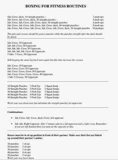 an exercise plan for the body is shown in this document, with instructions to use it