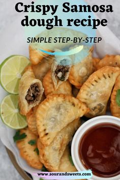 Crispy samosa dough recipe Samboosa Recipe, Samosa Dough Recipe, Samosa Dough, Beef Samosa Recipe, Easy Samosa Recipes, Syrian Food, African Cooking