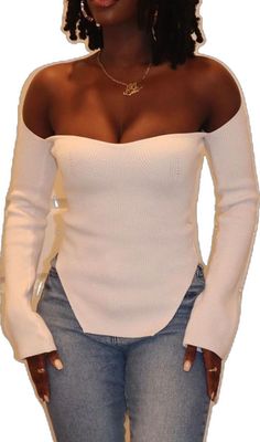 Sweater White, White Sweaters, Soft Knits, White Color, Knit Sweater, Knitted Sweaters, Color White, Collage, Brand New