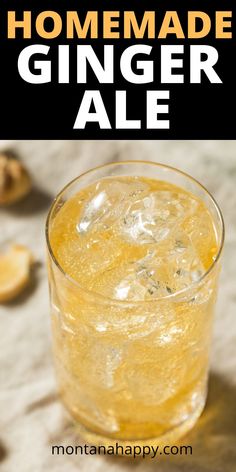 the homemade ginger ale recipe is ready to be eaten