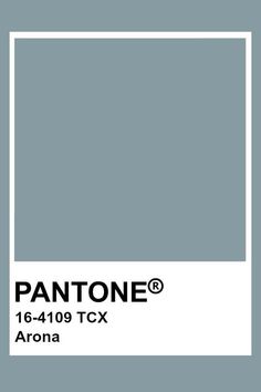 pantone's gray color is shown with the name and logo for this item