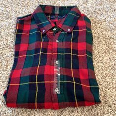 Polo Ralph Lauren- Plaid Flannel Button Front Men’s Long Sleeve Shirt- Size Xl 100% Cotton Collared Plaid Shirt With Button Closure, Plaid Button-up Shirt, Collared Plaid Shirt With Snap Buttons, Casual Plaid Flannel Shirt With Buttons, Yellow Long Sleeve Shirt, Solid Dress Shirt, Flannel Men, Long Sleeve Fitted Dress, Ralph Lauren Pullover