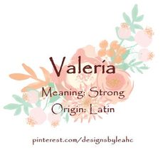 a white background with pink flowers and the words fiorella meaning little flower origin italian