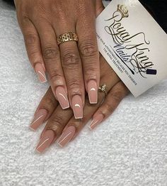 Acrylic Nails Nude, Nails Nude, Nude Nail Designs, Nude Makeup, Neutral Nails, Square Acrylic Nails, Prom Nails, Coffin Nails Designs