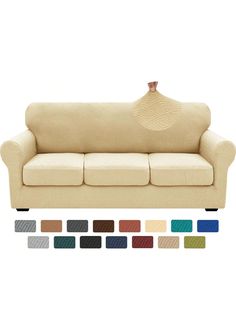 an image of a couch with different colors