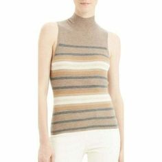 This Is A Theory Women's Regal Stripe Ribbed Sleeveless Cashmere Sweater Size S Brand New With Tags! Has A Defect. There Is A Hole On The Front. See Photos. 100% Cashmere Pullover Style Armpit To Armpit: 11 3/4" Total Length: 23.3" Retail Price: $355.00 Cashmere Sweaters, Sweater Sizes, Pullover Styling, Cashmere, Brand New, Womens Tops, Tank Tops, Women Shopping, Color