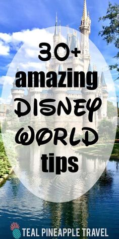 the disney world castle with text overlay that reads, 30 amazing disney world tips