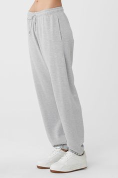 Cool down, warm up — the choice is yours with the Chill Sweatpant. Designed with ultra-soft, breathable French terry and a non-fuzzy, anti-cling interior, this lightweight bottom is made to hang or make moves. Classic cuffed bottoms, external drawcords and side-zippered pockets make this an everyday essential to wear on repeat. Soft, lightweight everyday sweatpant For working out and wearing out Designed & uniquely fit for every size Wear-tested by our in-house team for the perfect fit Comfortable Cotton Bottoms By Alo Yoga, Comfortable Cotton Alo Yoga Bottoms, Comfortable Alo Yoga Cotton Bottoms, Sporty Cotton Bottoms By Alo Yoga, Alo Yoga Sporty Cotton Pants, Sporty Lounging Pants, Alo Yoga Sporty Relaxed Fit Joggers, Alo Yoga Sporty Loungewear Bottoms, Alo Yoga Sporty Cotton Sweatpants