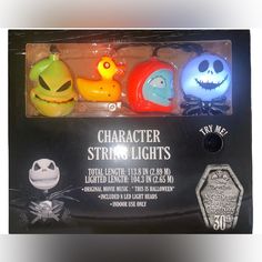 an assortment of halloween lights in a package