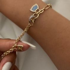 "ITEM DETAILS ❆All our jewelry are hand made with Love. ❆Material: 14K Gold ( 585). ❆Available colors: Gold, Rose Gold, White Gold. ❆Available Sizes: Look Size Option (Contact for different sizes) ❆Each item is made to order ❆ DO YOU LIKE THIS BRACELET? ❆ You can get more information about it below but if you have any questions, just click the \"Message Sergen Vural \" button and I will be very happy to hear from you ☺ PACKAGING ❆Comes ready to gift in a beautiful jewelry box. ❆It comes with a s Luxury Charm Bracelet With Heart Charm, Luxury Charm Bracelet With Heart Charm As A Gift, Luxury Charm Bracelet With Heart Charm For Gift, Luxury Heart Charm Bracelet As Gift, Luxury Heart Charm Bracelet For Gift, Bracelet With Heart, Puffy Heart Charms, Gold Jewelry Earrings, Puffy Heart