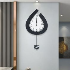 a clock that is on the side of a wall