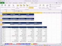 a screenshot of a spreadsheet with multiple columns and numbers in the bottom row