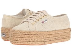 Superga 2790 Linen Rope Espadrille Sneakers, Platform Espadrilles, Platform Sneakers, Linen Women, Fashion Sneakers, Superga Sneaker, Comfortable Shoes, Sneakers Fashion, Favorite Things