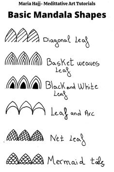 the instructions for how to draw handmade shapes