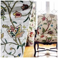 Novelty Floral Wool Yarn Embroidery Linen Inspired Fabric Upholstery Drapery - Fancy Styles Fabric Pierre Frey Lee Jofa Brunschwig & Fils Farmhouse Upholstery Fabric, Reupholstering Furniture, Decorating Pillows, Floral Drapery Fabric, Sofa Fabric Upholstery, Floral Upholstery Fabric, Yarn Embroidery, Upholstery Fabric For Chairs, Floral Upholstery