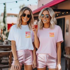 Are you planning a Scottsdale Bachelorette girls trip? * Celebrate your disco bachelorette party in style with these Scottsdale Bachelorette shirts! * Retro style that is perfect for a fun weekend in Scottsdale with the girls, these shirts were made with two different designs, one for the bride, and the other for her tribe. * This Scottsdale bachelorette shirt is made with soft and comfortable material and will be the perfect addition to your special bachelorette celebration! * Whether you're ex Summer Disco Shirt For Night Out, Disco Style Shirt For Night Out In Summer, Fitted Disco T-shirt For Summer, Disco Style Summer Shirt For Night Out, Spring Disco Style Short Sleeve Tops, Spring Short Sleeve Disco Tops, Summer Disco Style Short Sleeve Shirt, Disco Style Short Sleeve Summer Shirt, Trendy Summer T-shirt For Bachelorette Party