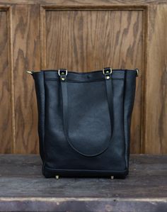 THE KINGSTON - Crossbow Everyday Tote, Brass Hardware, Kingston, Custom Leather, Leather Tote Bag, Inside Pocket, Leather Tote, High & Low, Solid Brass