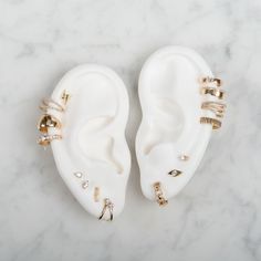 Adorn your ears with our best selling studs and ear cuffs. #staygold #zoelevjewelry