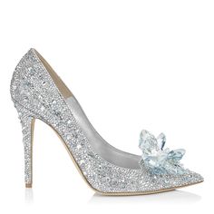 Layered from toe to heel in luxurious Swarovski crystals, the Ari is a shoe of fairy tales. Employing the classic pointy toe pump and a dramatic spike heel, each exquisite crystal has been hot fixed before mounting for longevity. Swarovski crystals call for a special occasion, live your Cinderella moment and showcase these lux heels at a high society dinner or to the party of the year. Heels Cinderella, Crystal Pumps, Bridal Pumps, Wedding Pumps, Rhinestone High Heels, Shoes Silver, Crystal Shoes, Valentino Rockstud, Rhinestone Bridal